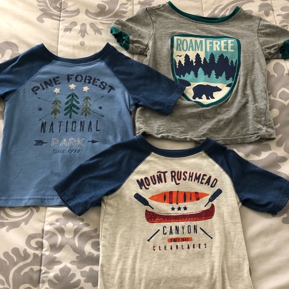 Other - Set of 3 Nature/Outdoors Boys 4T shirts